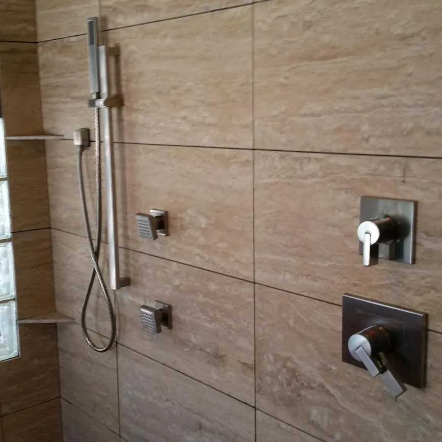 Shower fixture installation for Water Heater Replacement in San Bruno